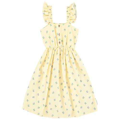 Se Piupiuchick Blomstret Stribet Kjole Gul | Gul | 8 years ved Babyshop