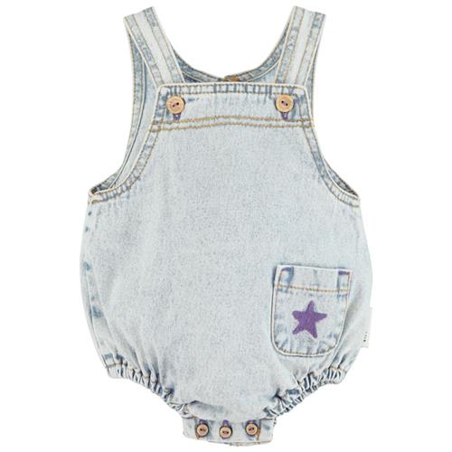 Se Piupiuchick Romper Denim Blå | Blå | 6 months ved Babyshop