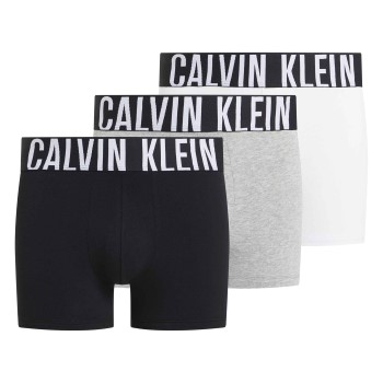 Calvin Klein 3P Intense Power Trunks Hvid/Grå bomuld Medium Herre