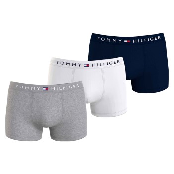 Tommy Hilfiger 3P Original Trunks Hvid/Grå bomuld X-Large Herre