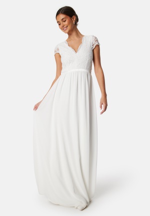 Se Bubbleroom Occasion Maybelle wedding gown White 36 ved Bubbleroom