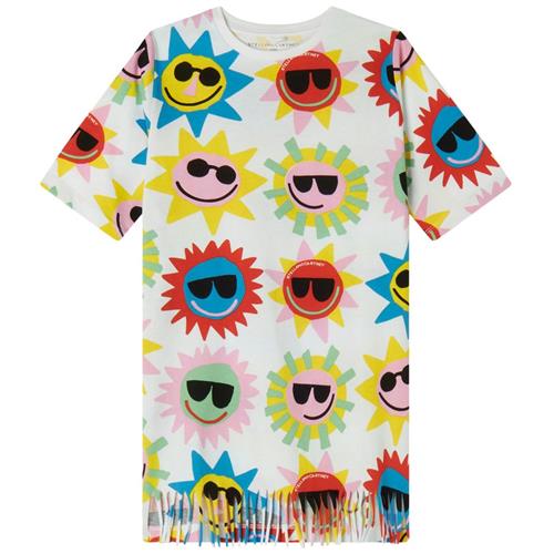 Stella McCartney Kids Mønstret T-shirt Kjole Hvid | Hvid | 4 years