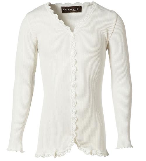 Rosemunde Rosemunde Cardigan - Rib - Silke/Bomuld - Noos - New White