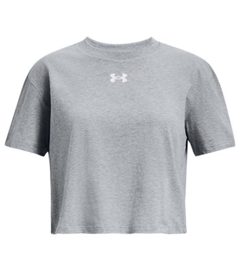 Under Armour T-shirt - Crop Sportstyle Logo - Steel