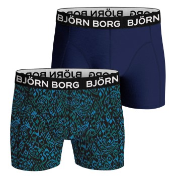 Björn Borg Bjorn Borg Bamboo Cotton Blend Boxer 2P Blå/Grøn Small Herre