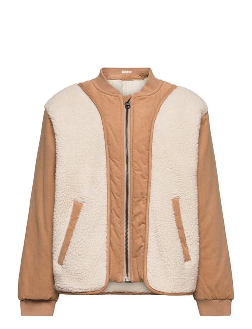 Se Lil'Atelier Nmmnalo Bomber Sherpa Jacket Lil Lil'Atelier Brown ved Booztlet