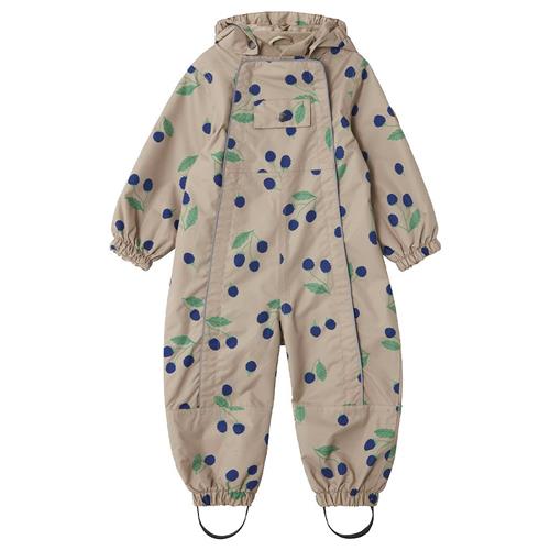 Se Kuling Milano Mønstret Skaloverall Blackberry | Beige | 86 cm ved Babyshop