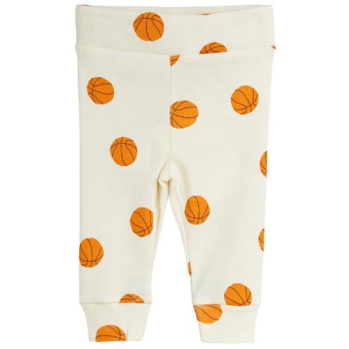 Mini Rodini GOTS Basketball Baby-leggings Off White |  | 62 cm