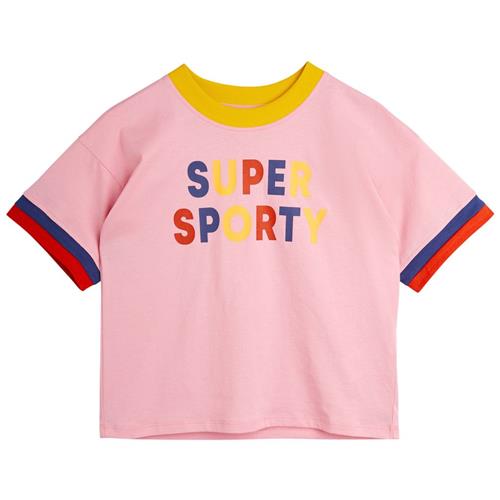 Mini Rodini GOTS Super Sporty T-shirt Lyserød | Lyserød | 80/86 cm