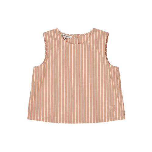 Liewood Delphia Stribet Tanktop Tuscany Rose/Creme de la Creme | Lyserød | 98 cm