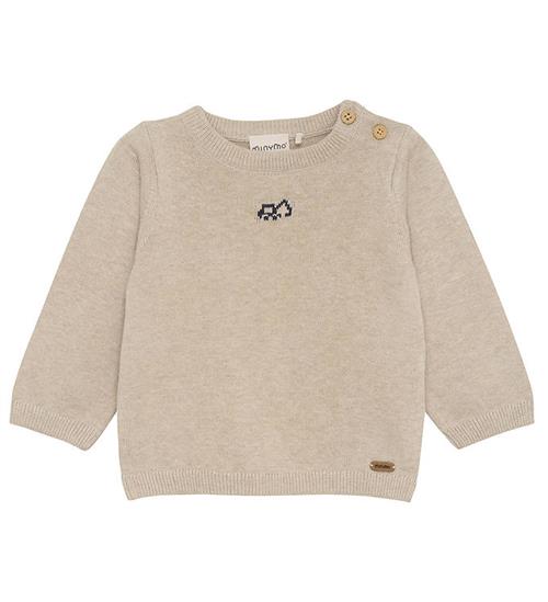 Se Minymo Bluse - Strik - Beige Melange ved KidsWorld