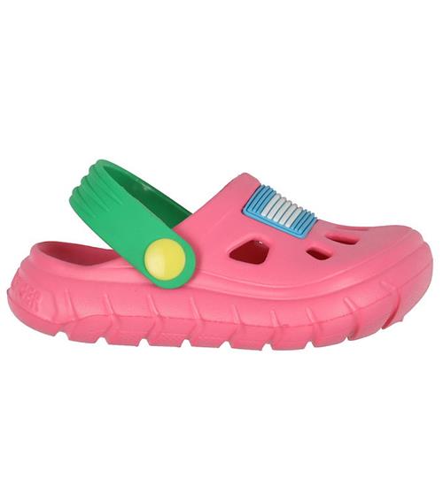 Se Tommy Hilfiger Sandaler - Comfy - Fuxia/Green ved KidsWorld