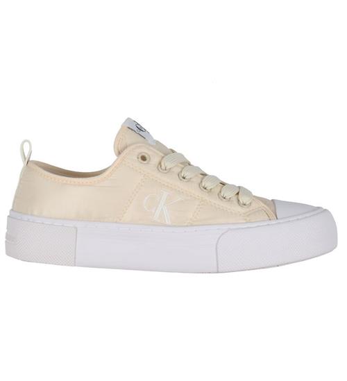 Se Calvin Klein Calvin Klein Sko - Low Cut Lace Up - Beige ved KidsWorld