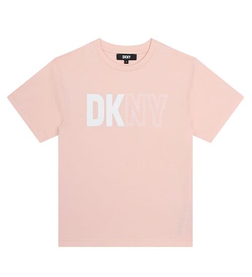 DKNY DKNY T-shirt - Rosa m. Hvid