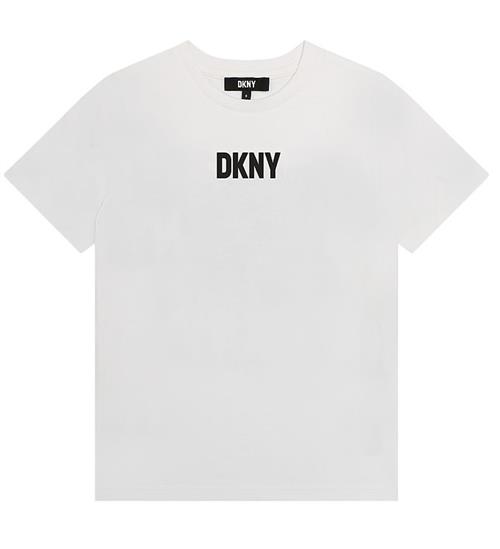 Se DKNY DKNY T-shirt - Hvid m. Fotoprint ved KidsWorld