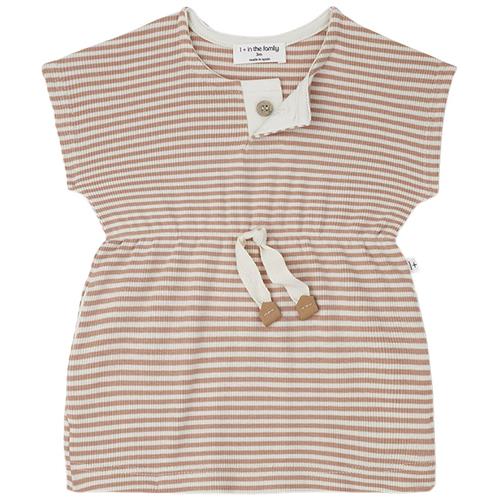 Se 1+ in the family Giulia Stribet Kjole Aprikos | Brun | 12 months ved Babyshop