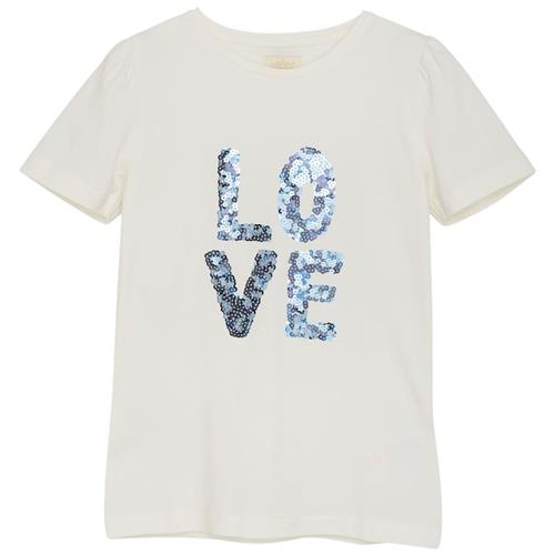 Creamie GOTS T-shirt Med Tryk Cloud | Hvid | 116 cm