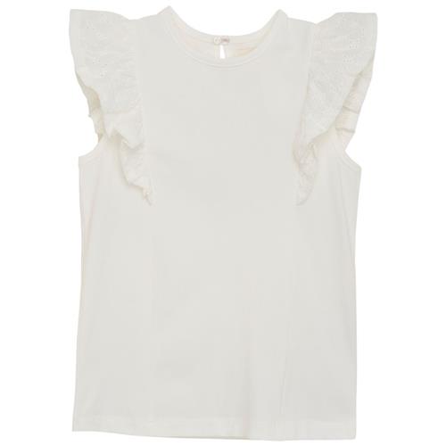 Creamie Tanktop Med Broderie Anglaise Cloud | Hvid | 104 cm