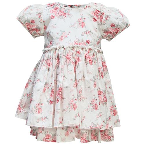 Se Bardot Junior Lani Mini Blomstret Kjole Wild Rose | Hvid | 3-6 months ved Babyshop