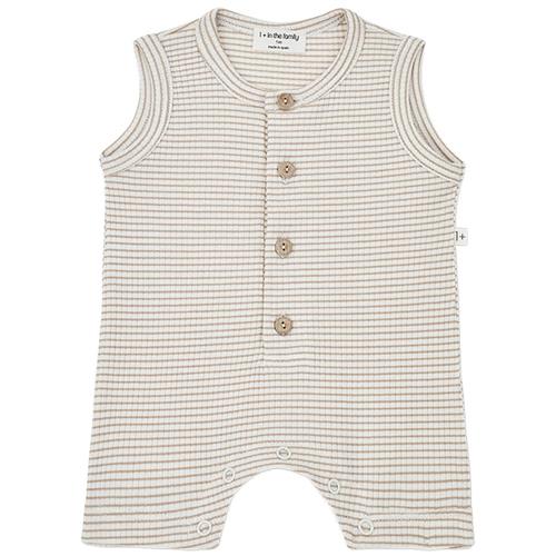 1+ in the family Pino Romper Clay/Ivory |  | 3 months