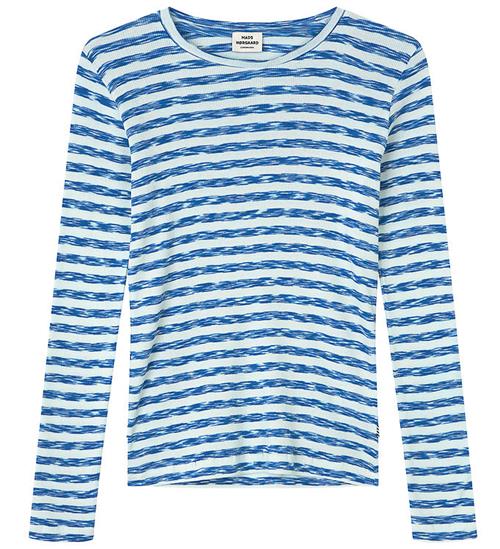 Se Mads NÃ¸rgaard Bluse - Rib - Talino - Stripe Multi Blue ved KidsWorld