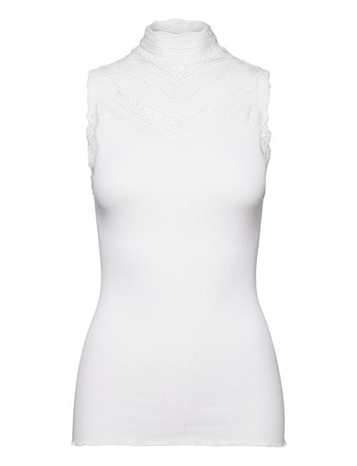 Rosemunde Rwbenita Sl Turtleneck Lace Top Rosemunde White