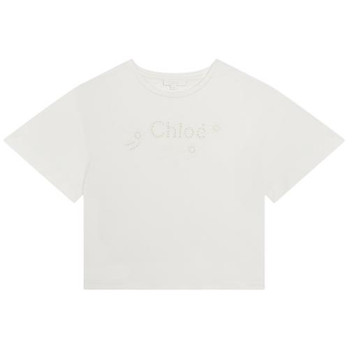 Chloé Logo T-shirt Naturhvid |  | 3 years