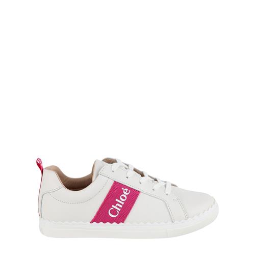 Se Chloé Logo Sneakere Naturhvid |  | 31 EU ved Babyshop