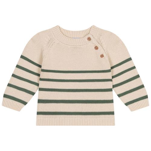 Petit Bateau Stribet Strikket Trøje Cremefarvet |  | 24 months