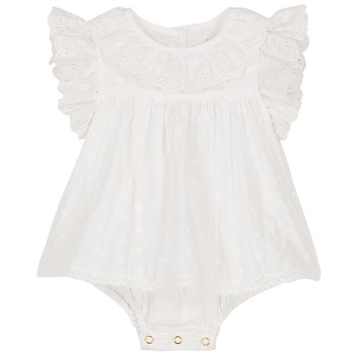 Louise Misha Anusha Romper Off White | Hvid | 24 months