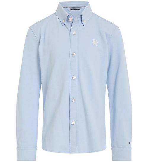 Tommy Hilfiger Skjorte - Monogram Stretch - Breezy Blue