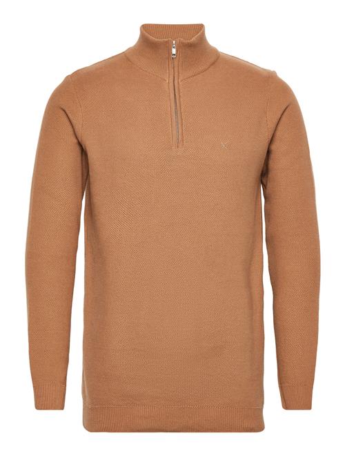 Clean Cut Copenhagen Lauritz 1/2 Zip Knit Clean Cut Copenhagen Beige