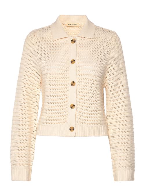 Se Esme Studios Esmagda Cardigan Knit Esme Studios Cream ved Booztlet