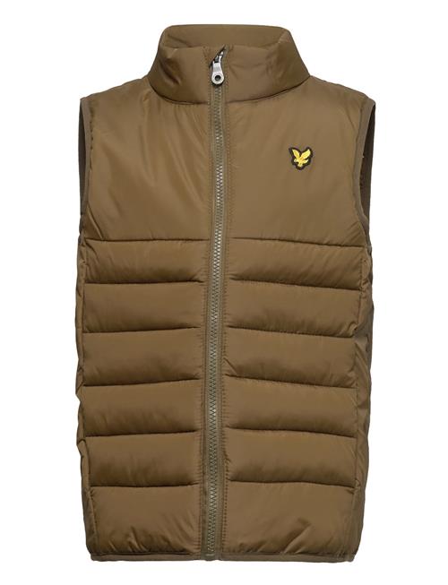 Se Lyle & Scott Junior Leightweight Panel Gilet Lyle & Scott Junior Brown ved Booztlet