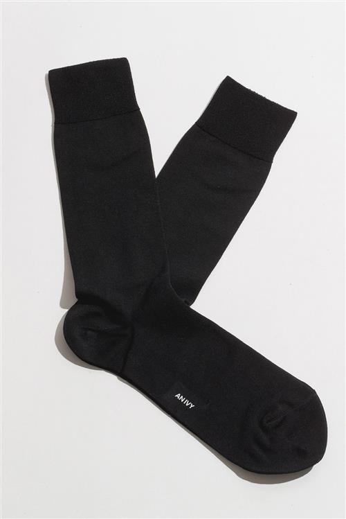 AN IVY Plain Black Socks