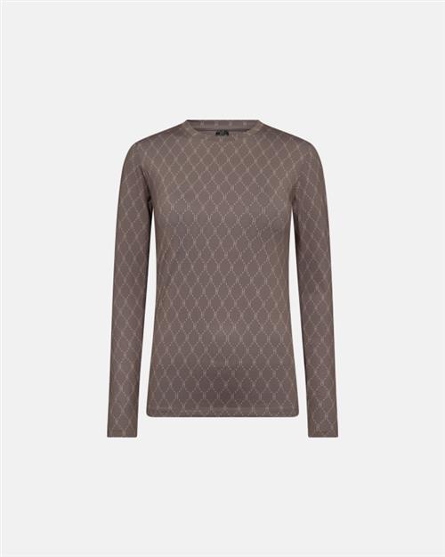 Bluse "Logo" | Polyester | Brun