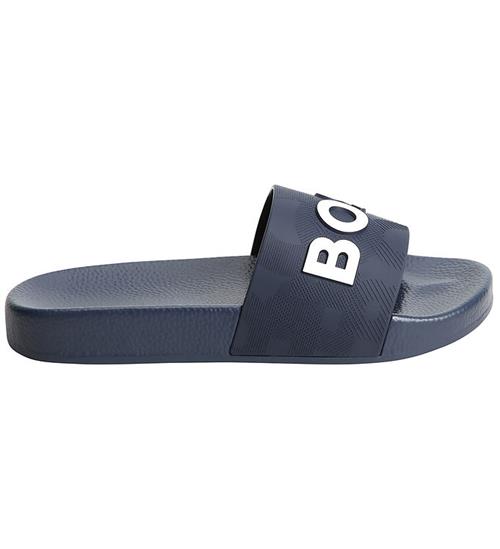 Se BOSS BOSS Badesandaler - Navy m. Hvid ved KidsWorld