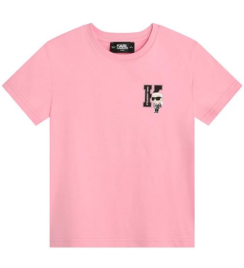 Karl Lagerfeld Karl Lagerfeld T-shirt - Pink m. Print