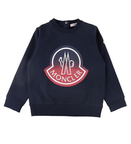 Moncler Moncler Sweatshirt - Navy/RÃ¸d m. Logo