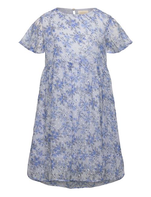 Creamie Dress Flower Dobby Creamie Blue