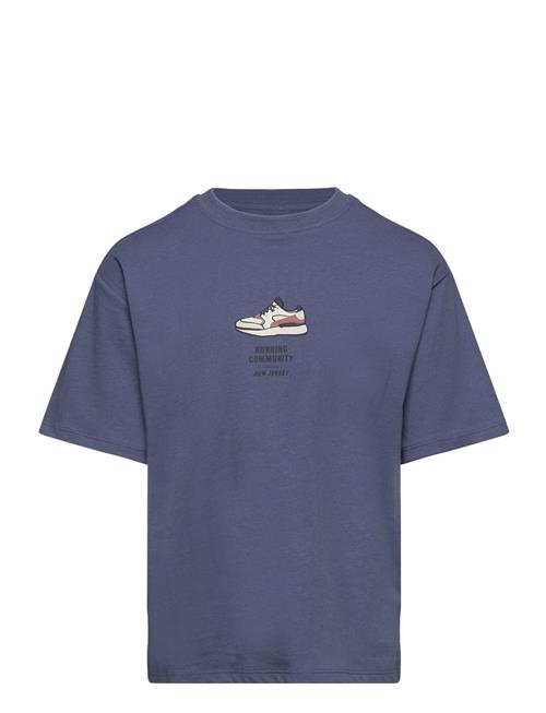 Mango Message Cotton T-Shirt Mango Navy