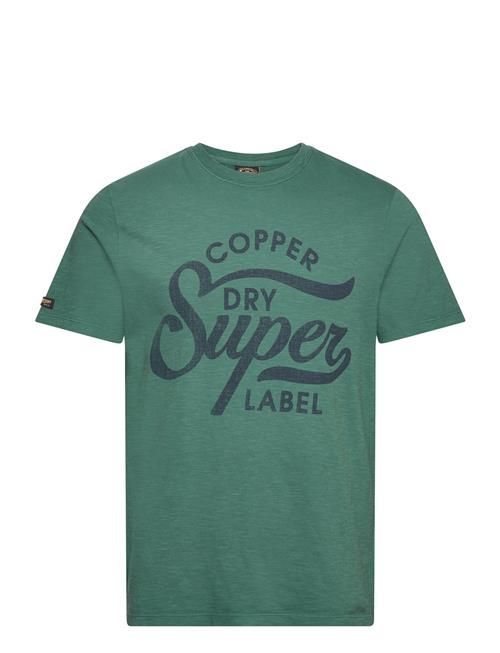 Copper Label Script Tee Superdry Green