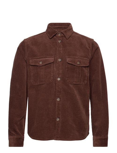 Les Deux Kody Heavy Corduroy Overshirt Les Deux Brown