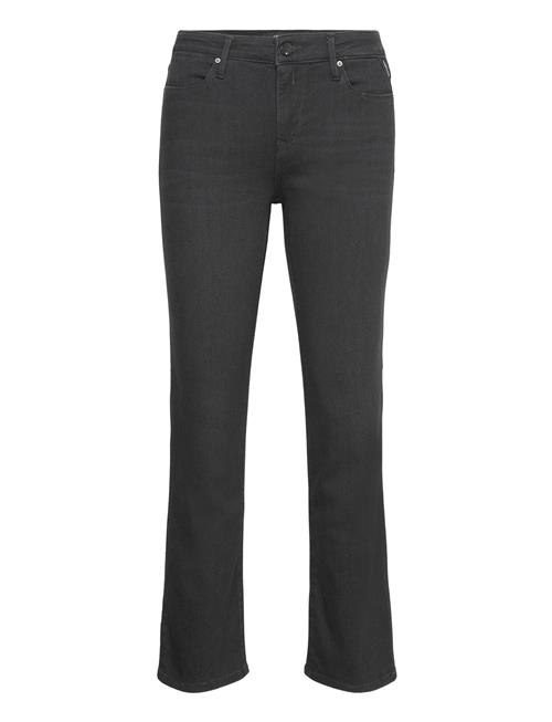 Se Replay Zolie Trousers Straight Leg High Waist X-Lite Replay Black ved Booztlet