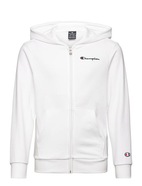 Se Champion Hooded Full Zip Sweatshirt Champion White ved Booztlet