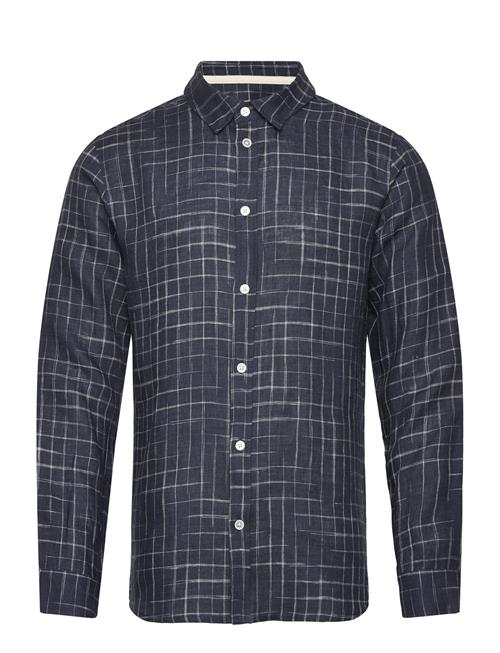 Akleif L/S Check Shirt Anerkjendt Navy