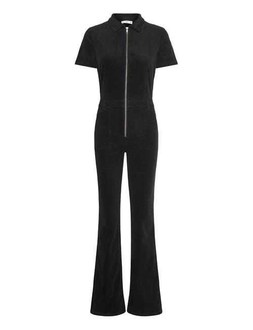 Corduroy Jumpsuit With Zip Mango Black