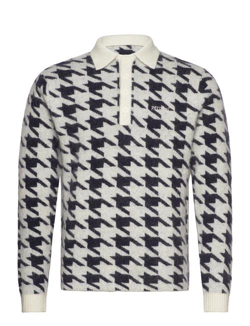 Se Percival Houndstooth Rugby Shirt Percival Grey ved Booztlet