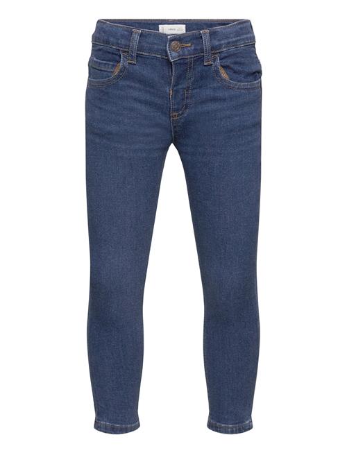 Cotton Skinny Jeans Mango Blue