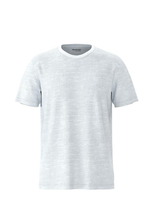 Selected Homme Slhaspen Slub Ss O-Neck Tee Noos Selected Homme White